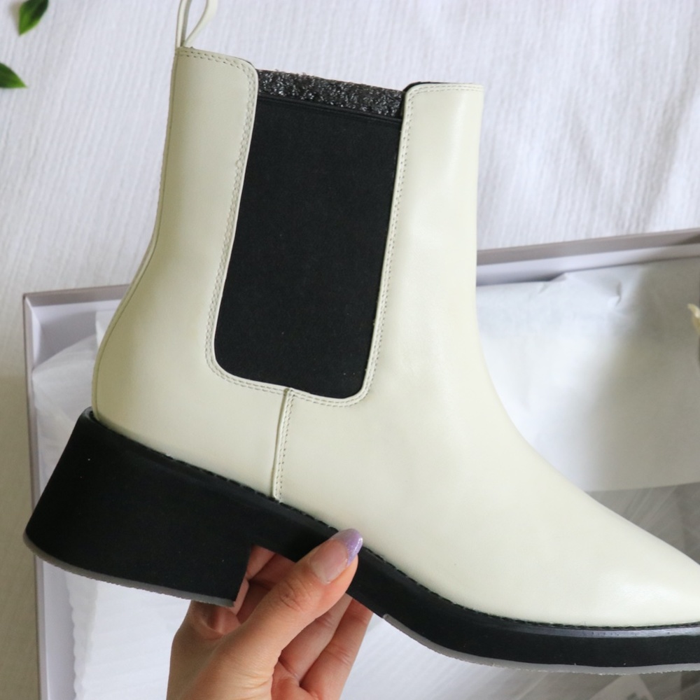 Rag & Co Theron Chelsea Upfront White Boot 38